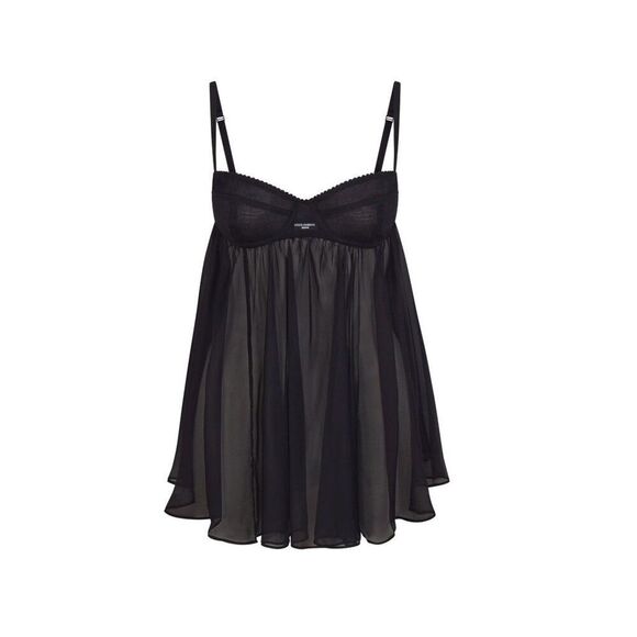 Dolce&Gabbana x SKIMS Romance Babydoll Dress Onyx Size Small
